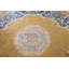 Tapis chinois rond à motif végétal Art Deco 11 x 11