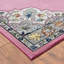 Tapis oriental rose / gris-1321731421