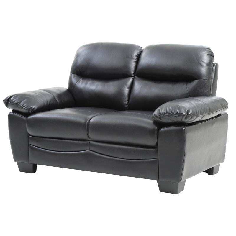 Modern Loveseat , BLACK, Black