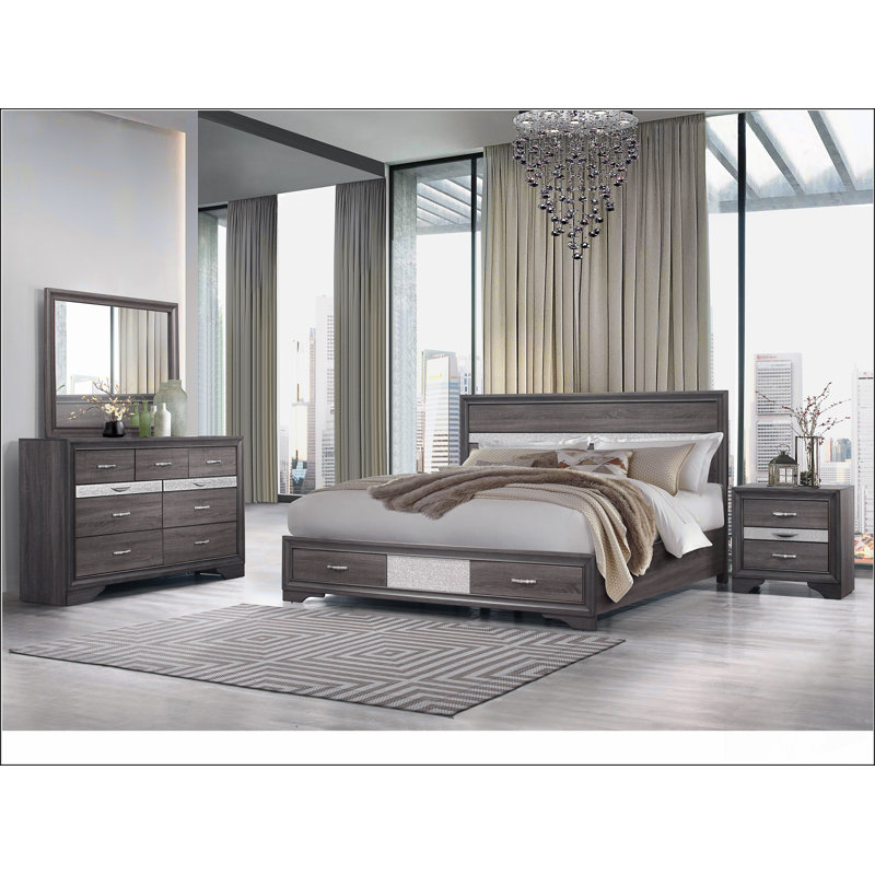 Lit très grand Ryder Sparkle Grey Matériaux robustes et durables, modernes et simples, respectueux de l'environnement, faciles à installer