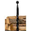 Bowmore Andirons in Black - Set of 2 Andirons - Steel Construction, Durable and Fire Resistant