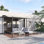 Pavillon de jardin extérieur en acier de 10 pi x 13 pi Outsunny