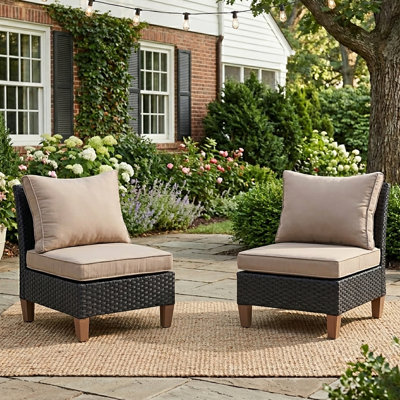 Fauteuil sans accoudoirs 2 pièces 2 pièces
