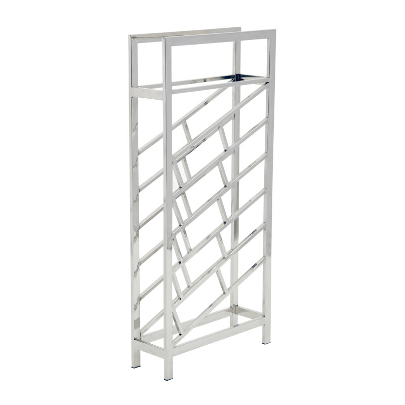 Barolo Floor Wine Bottle Rack Silver