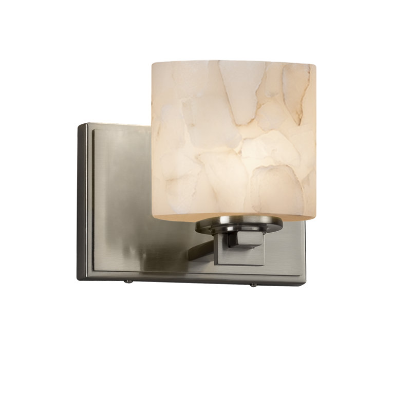 Appliquee à bras en nickel brossé à del 1 lumière del Krimhilde, Brushed Nickel, Yes