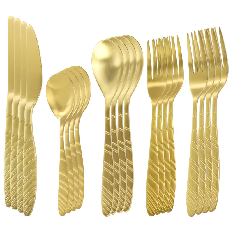 MegaChef Stainless Steel Flatware Set - Service for 4