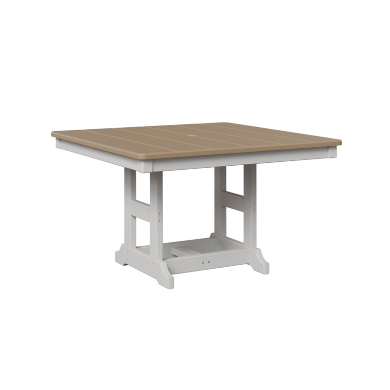 Table carrée 33 po Berlin Gardens, Bois vieilli