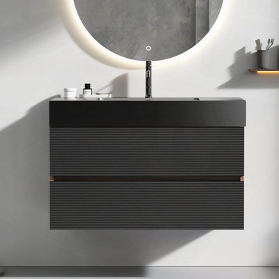 Meuble-lavabo mural flottant