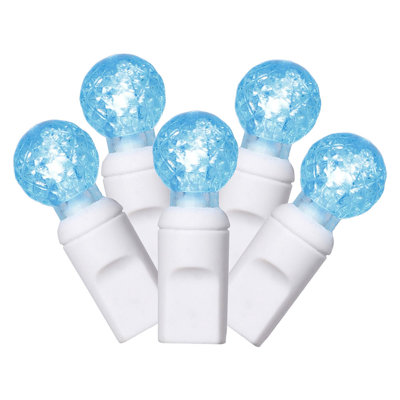 Single Mold G12 Berry LED Christmas Light Set 34' White Wire