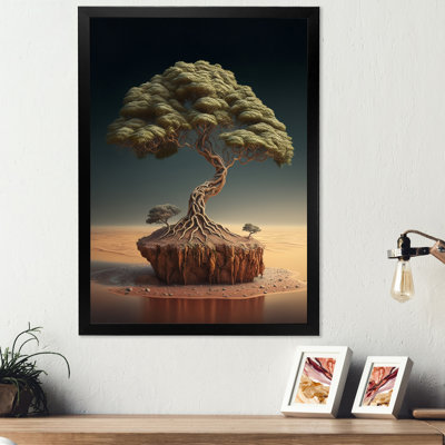 Bonsai Tree on Sand I - Impression sur toile