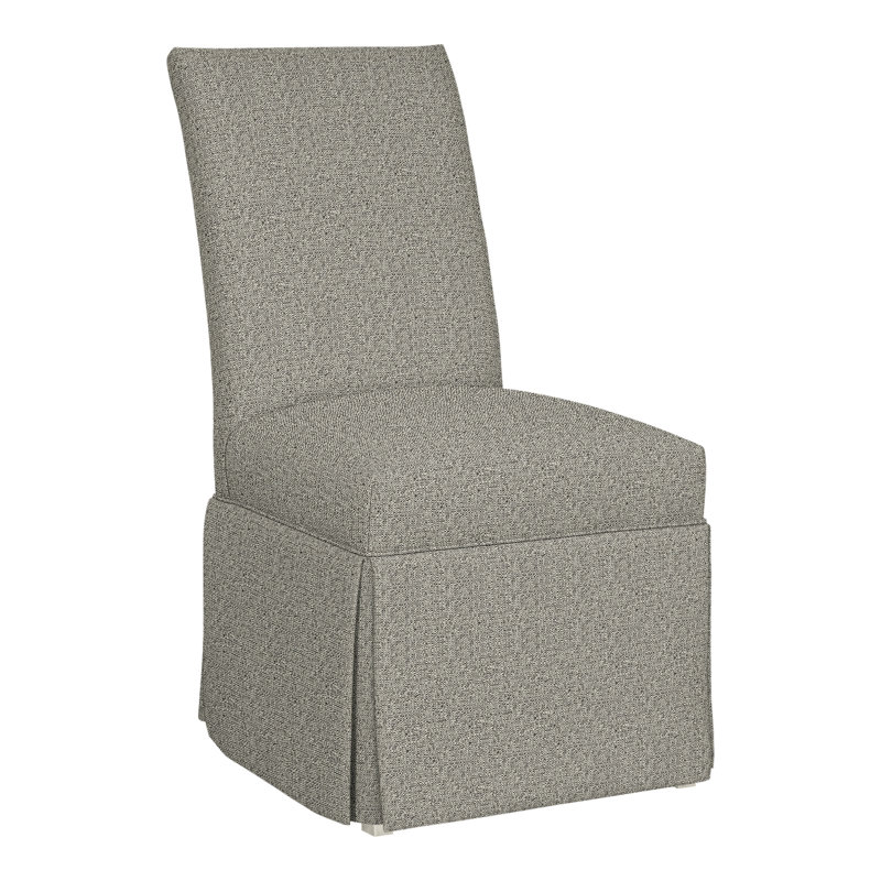 Chaise d'appoint à jupe Butler, Graphite Tuck