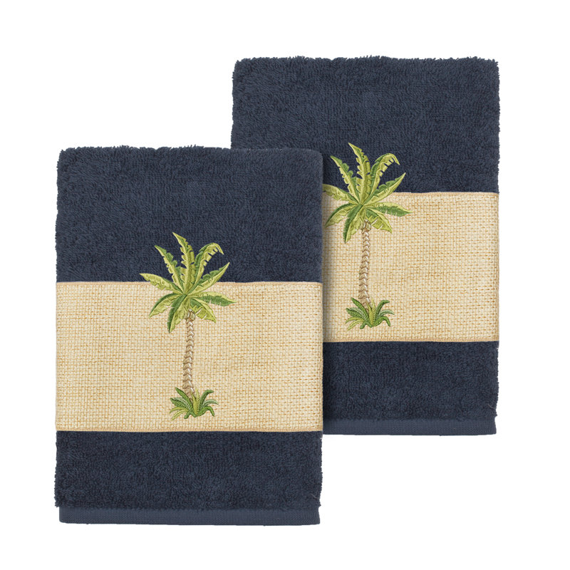 Colton Turkish Cotton Washcloth, Midnight Blue