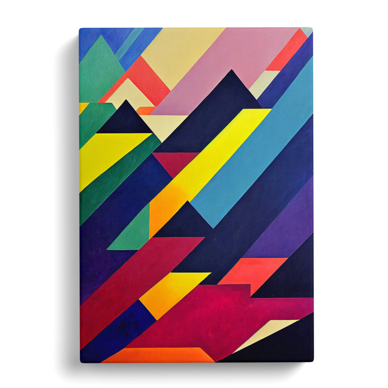 Positive Abstract Art - Wrapped Canvas, 76cm H x 50cm W x 3cm D