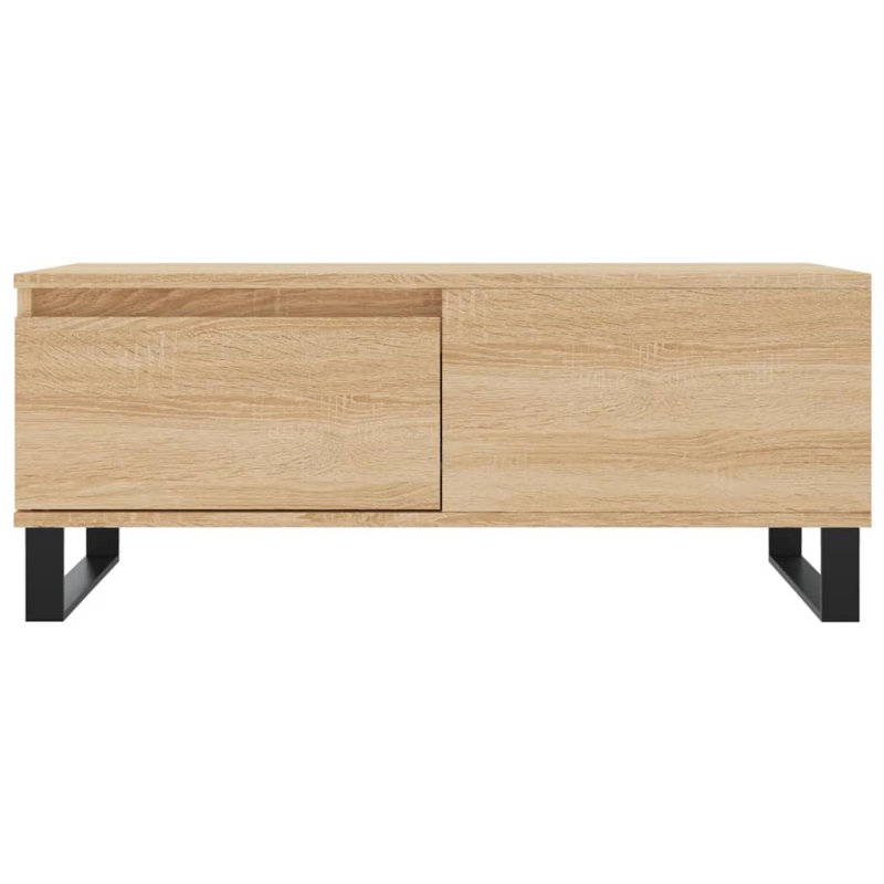 Azianna Sled Coffee Table with Storage, Sonoma Oak
