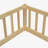 Double Twin Floor Bed With Fence, Guardrails-1601779734