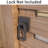 Self Locking Gate Latch, Heavy Duty Double Side Gate Latches Black for Outdoor Fence, Wooden Gates