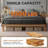  Solid Wood Platform Bed Frame, Natural Pine, No Box Spring Needed, Underbed Storage – Twin, Full, Queen, King-358836143