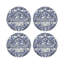 Royal Delft William And Mary Vegan Leather Round Coasters-632002784