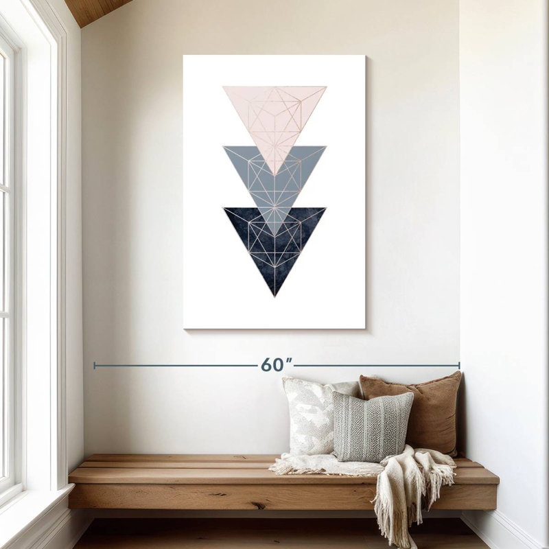 Avery Pink Navy III, 45" H x 30" W