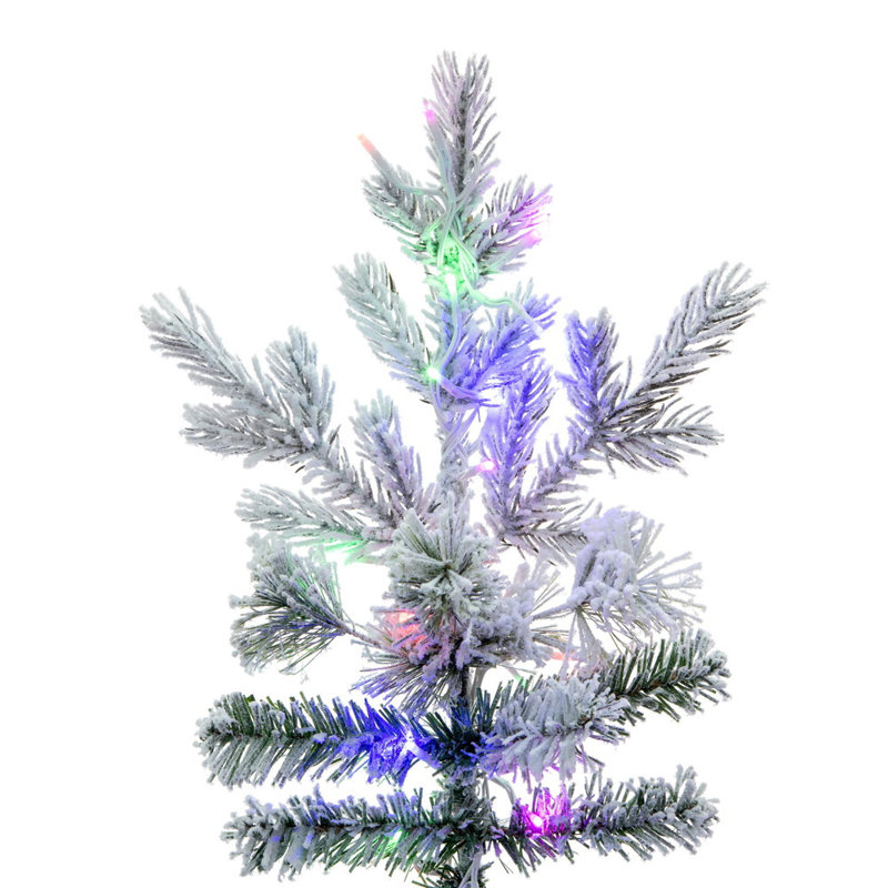 7.5' H Lighted Artificial Pine Christmas Tree