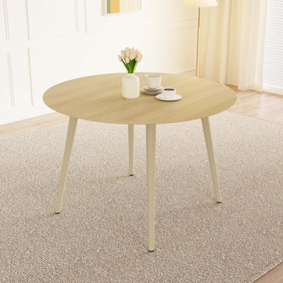 Round Mid-Century Modern Dining Table by George Oliver