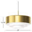 Luminaire suspendu tambour 1 lumière DEL-92278204-92278197
