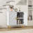 Shenade 31.7'' Modern Sideboard Buffet Cabinet with 2 Decorative Embossed Pattern Doors-1492871311