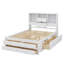 Grand lit plateforme avec tête de lit avec rangement et 8 tiroirs-874698045-874698046