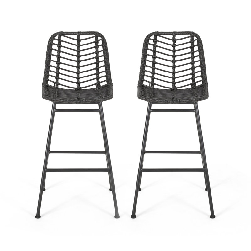 Tabourets de bar modernes et minimalistes, Gris