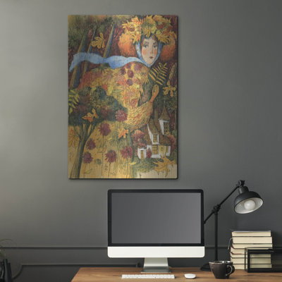  «Autumn» par Olga Grebennik, art mural en métal, 24 po x 36 po