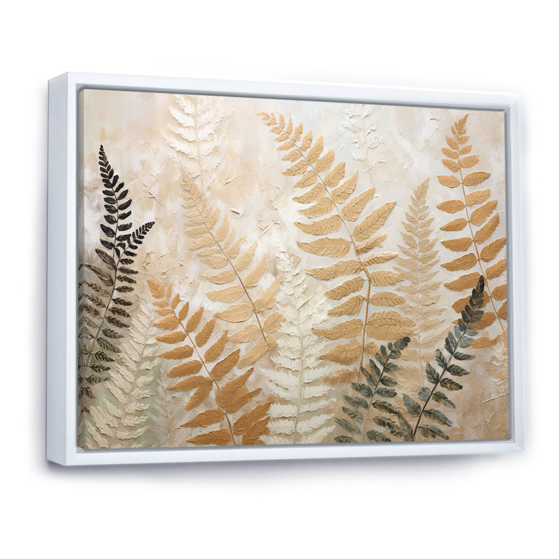 Golden Ferns Silent Symphony III, Cadre flottant blanc, H 12 po x l 20 po x P 0,5 po