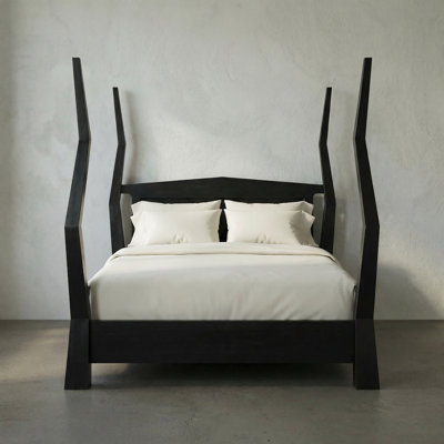 Patras Solid Wood Four Poster Bed