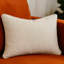 Coussin décoratif en lin - avec coutures décoratives pour une allure raffinée