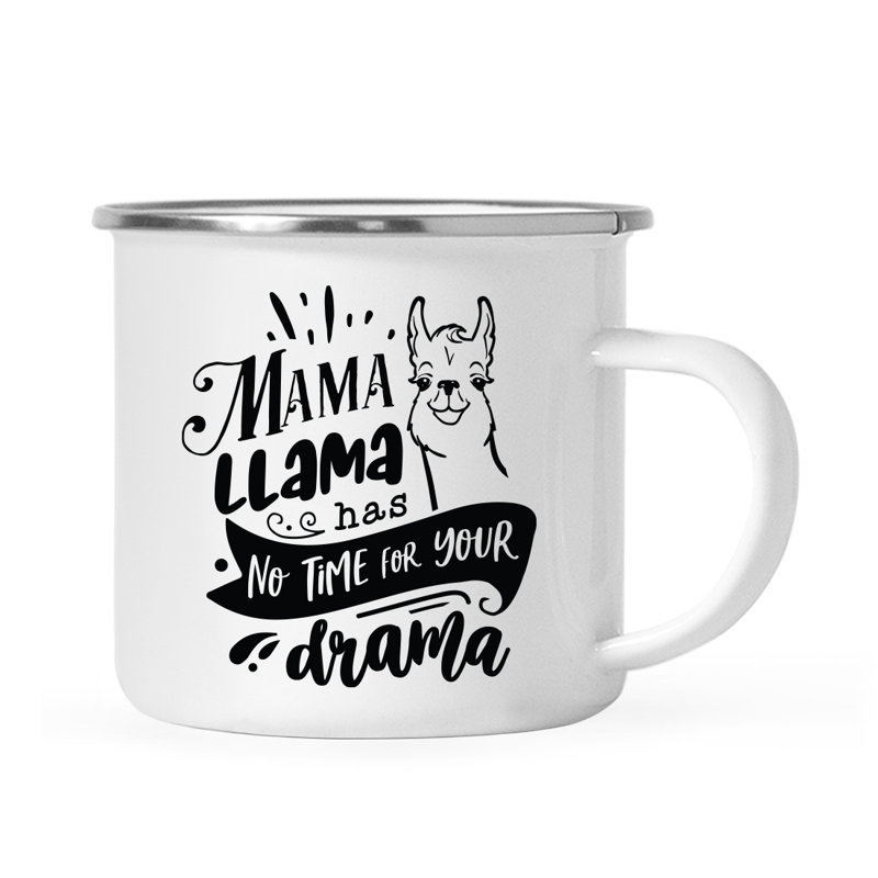 Tasse de camping «Funny Mom», Lama