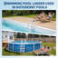 Échelle de piscine à 5 marches avec rampes doubles, escalier antidérapant d'une capacité de 400 lb, entrée de piscine en PE robuste pour piscines creusées et hors-terre