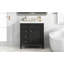 Meuble-lavabo 30 po avec lavabo supérieur, meuble-lavabo moderne avec 2 tiroirs et un tiroir basculant, meuble-lavabo simple-115688296