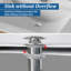 Drain escamotable en acier inoxydable pour salle de bain sans trop-plein (2 pièces)-107928613