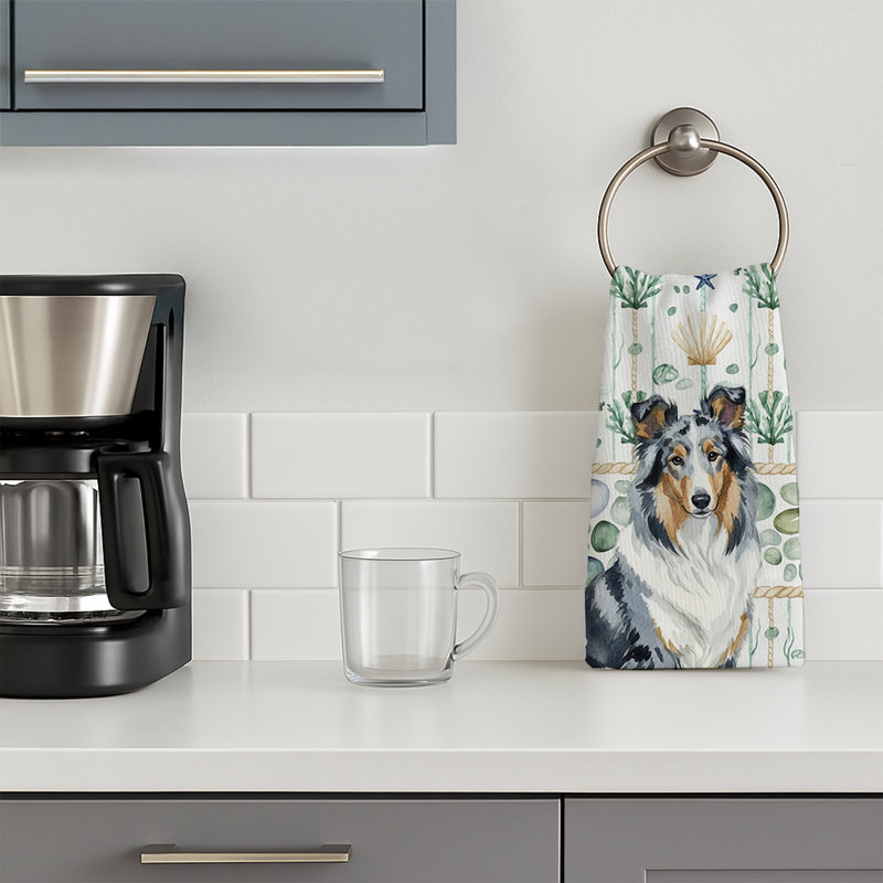 Serviette de cuisine Blue Merle Collie, Bleu merle collie