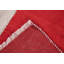 Tapis en laine rouge 2 pi 6 po x 6 pi 4 po one-of-kind à la main noué la new age