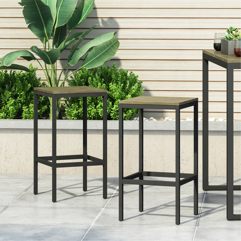 EZRA BARSTOOL, Black+Gray