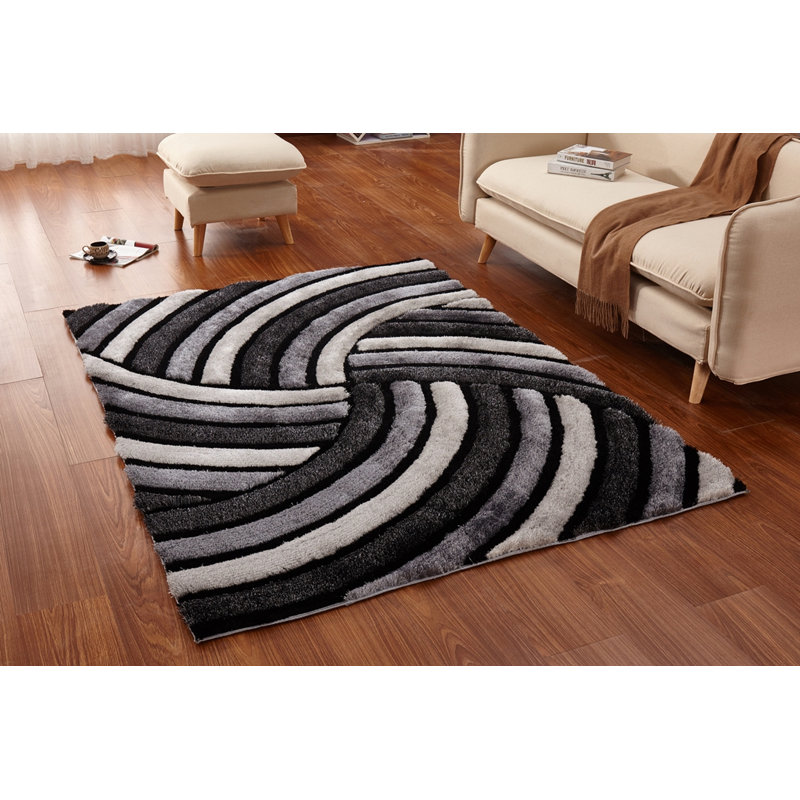 Tapis gris / noir Regina