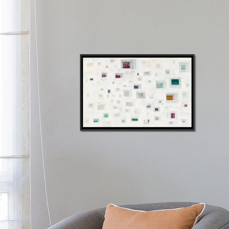«Harbor Windows I» par Melissa Averinos - impression sur toile tendue, H 18 po x l 26 po x P 1,5 po, Toile avec cadre noir