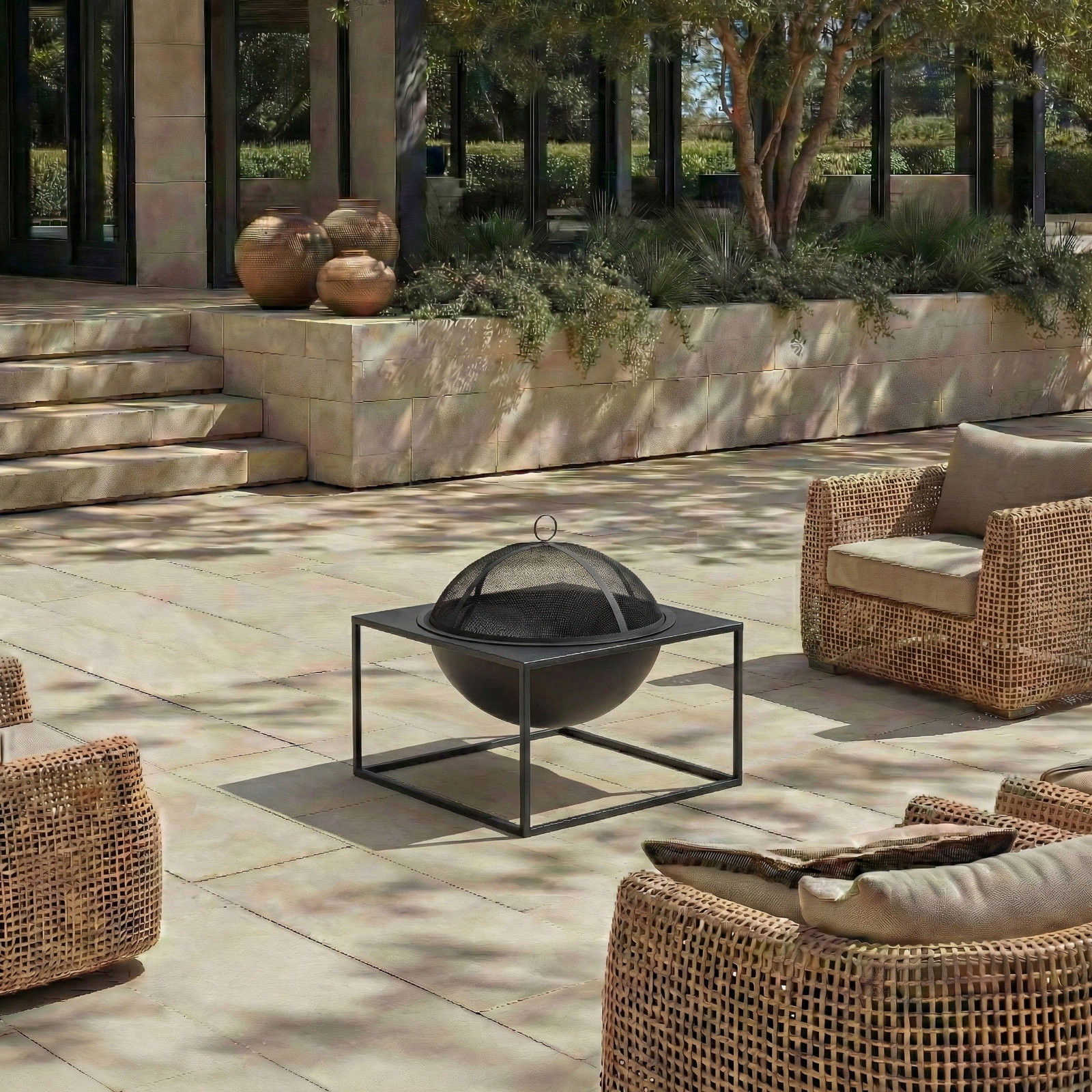Rebekka Square Fire Pit