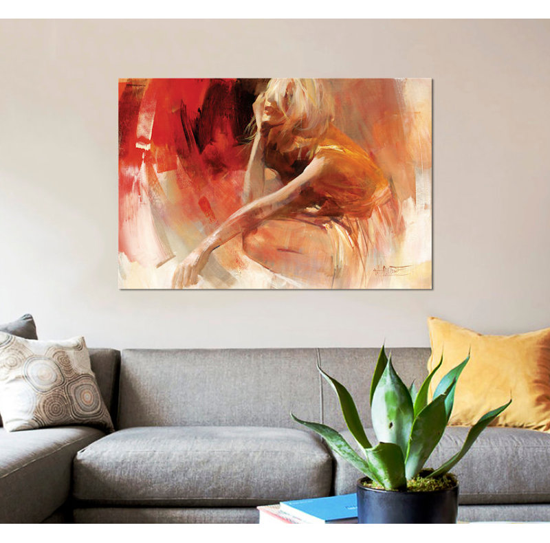 « ludique iii », reproduction sur toile, H 8 po x l 12 po x P 0,75 po, Pas de tapis, Toile tendue