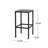 Rectangular 4 - Person 51.25" Long Bar Height Dining Set-1911670160