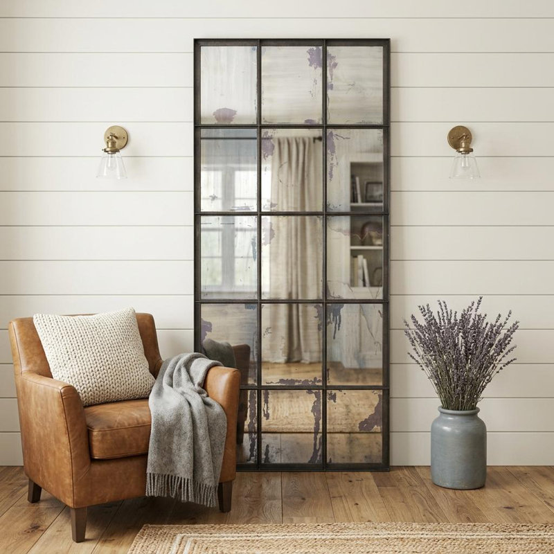 Yavonia Metal Rectangle Wall Mirror