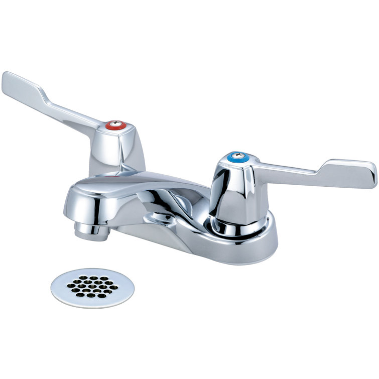 Centerset Bathroom Faucet with Drain Assembly