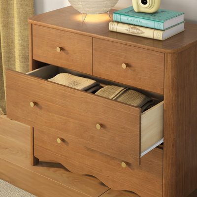 Sutton 4 Drawer Dresser, Pecan