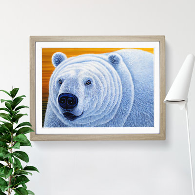 XH1022-9474X Unique Polar Bear - Single Picture Frame Print