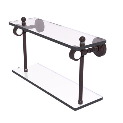 Jarrell 2 Piece Glass Tiered Shelf